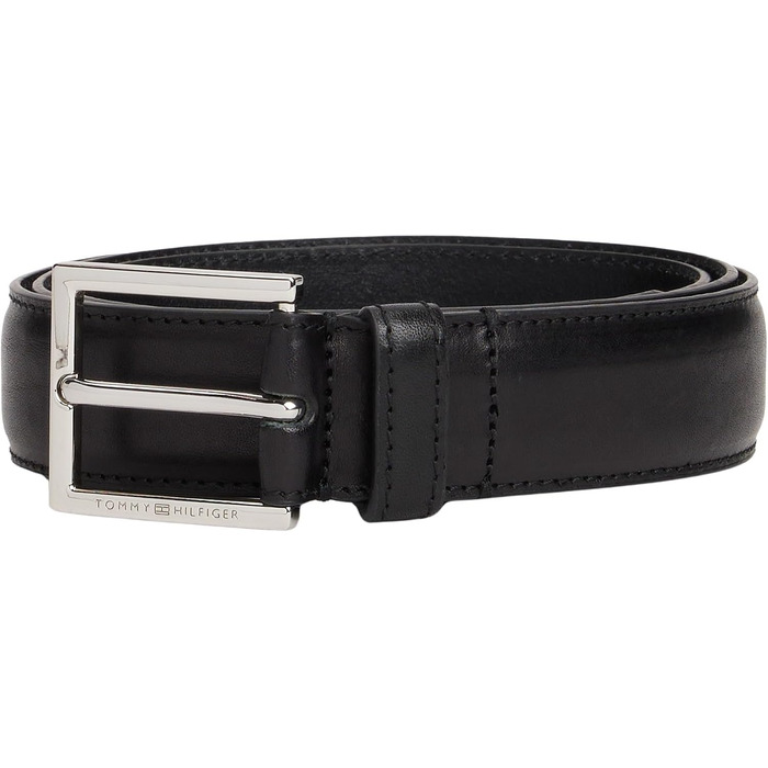 Шкіряний чоловічий ремінь Tommy Hilfiger Hudson 3.0 Black (чорний), 105 см, AM0AM13760