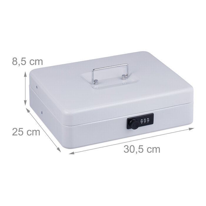 Relaxdays Cash Box Комбінація номерів Євро