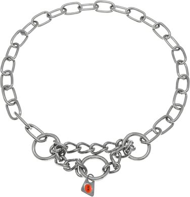 Нашийник для собак Sprenger з прохідною ланцюгом 3 мм, нержавіюча сталь, для коротко- та довгошерстих порід до 55 кг, сріблястий (45 см)