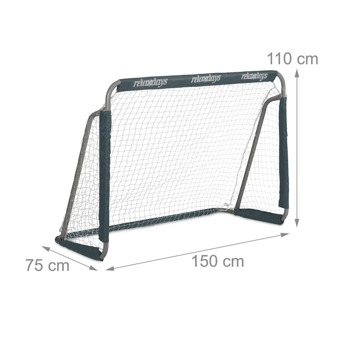 Relaxdays Soccer Goal in Grey