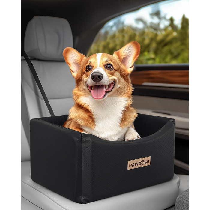 Автокрісло для собак - безпечне та зручне автоліжко для маленьких та середніх собак до 35 кг, з ременем безпеки та водонепроникним покриттям