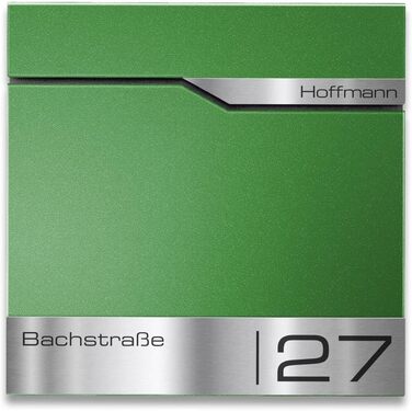 Поштовий ящик Metzler® з газетницею та іменним шильдиком з нержавіючої сталі V2A, стійкий до корозії, сучасний дизайн, 10 років гарантії на запчастини, монтаж та аксесуари Siebert (з оглядовим вікном, колір за RAL)