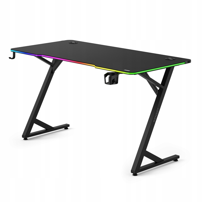 Ігровий комп'ютерний стіл Sense7 Volt з RGB LED підсвіткою, 140x70 см