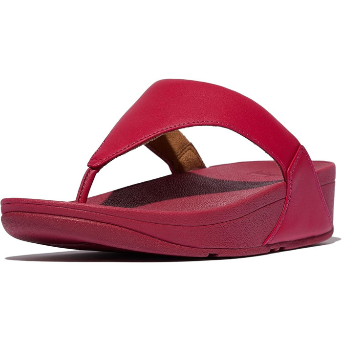 Сандалі жіночі Fitflop Lulu з шкіри, червоно-ягідного кольору, розмір 38 EU