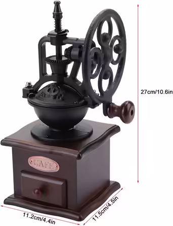 Retro Manual Coffee Grinder Hand Sharpener Hand Crank Coffee Mill Home Grinding Machine