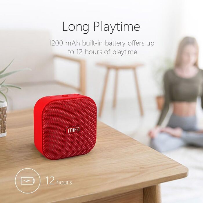 Портативна Bluetooth колонка MIFA A1 Mini: Водонепроникна (IP56), TWS, 15 годин, Чорний