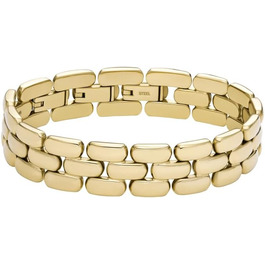 Чоловічий браслет Fossil з нержавіючої сталі або шкіри з надійним застібкою-годинниковою. Срібний та чорний (бежево-золотий)