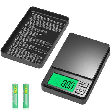 Кухонні ваги Diyife: прецизійна модель 0,01 г з LCD дисплеєм, 1000 г, зелений колір