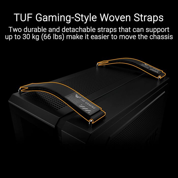 Корпус для ПК ASUS TUF GAMING GT502 Horizon TG ARGB Black - двокамерний, з 4 RGB вентиляторами, USB Type-C, чорний