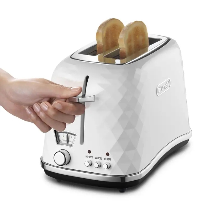 Тостер De'Longhi CTJ 2103.W, білий, 900 Вт