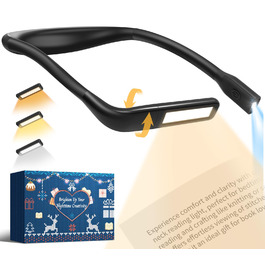 LED лампа на шию для читання та рукоділля Buch - 3 кольори, чорна