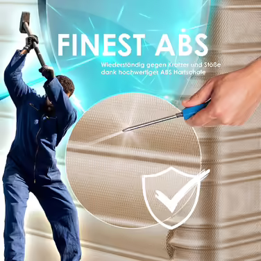 Валіза KESSER з ABS-пластика 55см, 55л, чемодан на 4 колесах з кодовим замком, телескопічною ручкою, вагою та багажною біркою, колір шампань, ручна поклажа