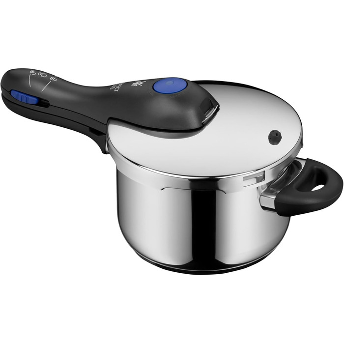 Швидковарка WMF Perfect Plus One Pot Induktion 4,5л з функцією приготування на пару, Cromargan® нержавіюча сталь, 2 режими, знімний ручка кришки