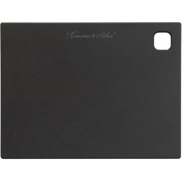 Rosenstein & Söhne Cutting Board: Wood fiber cutting board, dishwasher-safe, black, 20 x 15 x 0.6 cm (Food preparation cutting board, kitchen vegetable boards)…