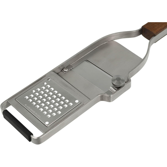 Тёрка Microplane Küchenreibe Sehr Grob для овочів та фруктів з нержавіючої сталі та ручкою з горіхового дерева (Master Series), Made in USA
