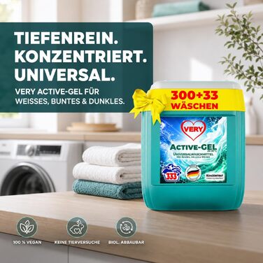 Універсальний рідкий засіб для прання VERY® Gel, 10 л, каністра