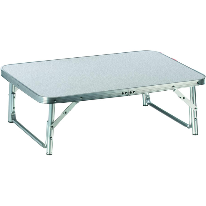 Складний стіл Camp Active алюмінієвий 75x55x60 см сріблястий з регульованими ніжками