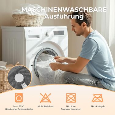 Електрична ковдра Celeste з автовимкненням 180x130 см, 9 рівнів нагріву, таймер, для софи, ліжка та офісу, темно-сіра