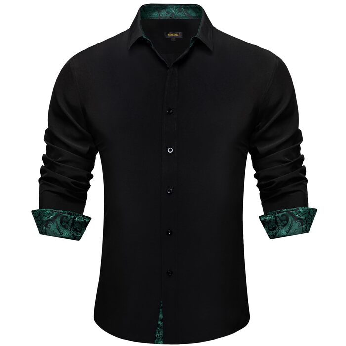 Чоловіча краватка DiBanGu модна (XL) - Чорний та Смарагдово-зелений