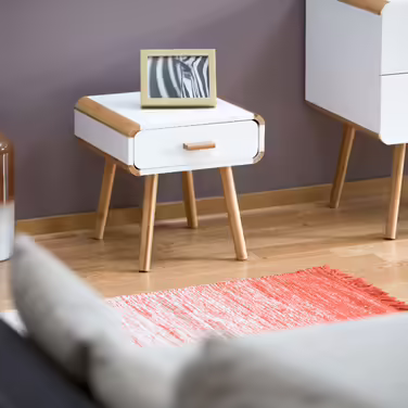 Relaxdays Nightstand with Drawer