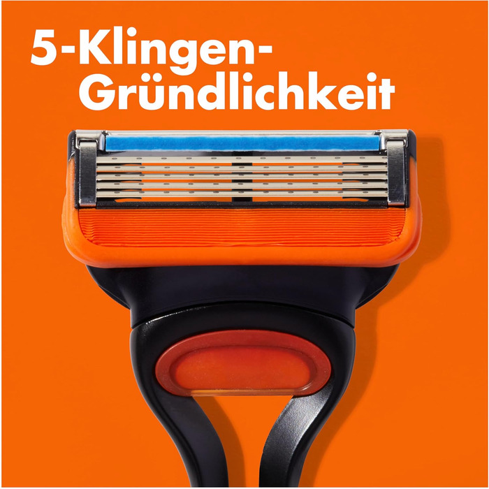 Смінні леза для чоловічих бритв Gillette Fusion 5, 8 шт, помаранчеві