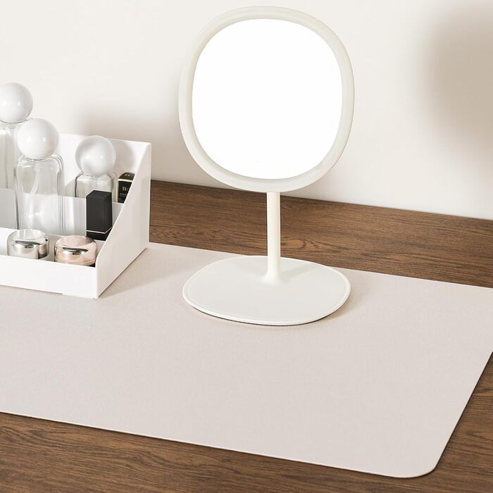 Підкладка для столу двостороння антиковзаюча, килимок для миші та ноутбука, офісний аксесуар, штучна шкіра, 40 x 80 см (сірий, салатовий)