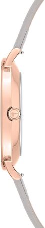 Жіночий годинник Tamaris з шкіряним ремінцем рожевого золота / сірий ремінець