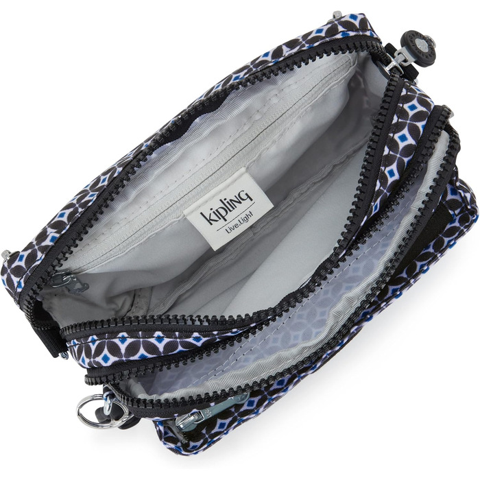 Сумка через плече Kipling ABANU MULTI чорна жіноча