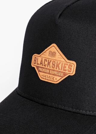 Кепка бейсболка Blackskies® Essentials Trucker Cap унісекс, чорно-коричнева, сітка, для вулиці та відпочинку