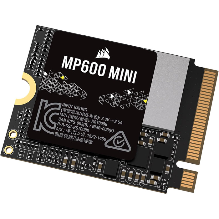 SSD Corsair MP600 MINI 2TB M.2 NVMe PCIe Gen4 – 7000 MB/s – для Steam Deck та Microsoft Surface