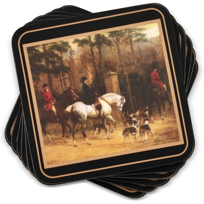 Tally Ho Coasters, 6 Pieces (m)