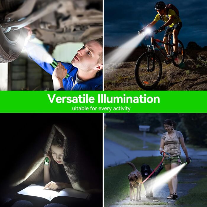 Тактичний ліхтарик Gearlite: перезарядна LED лампа 3000 люмен з зумом, 3 режими, водонепроникний IP65, для кемпінгу, риболовлі, тактики