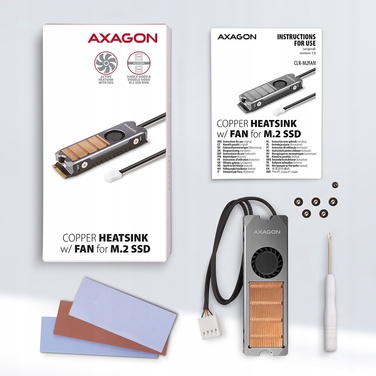 Охолодження для M.2 SSD 2280 Axagon CLR-M2FAN