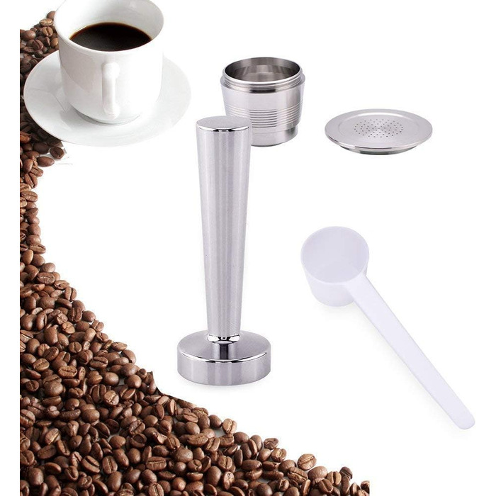 Багаторазова кавова капсула Cikonielf з кавовим фільтром для кавоварок Nespresso