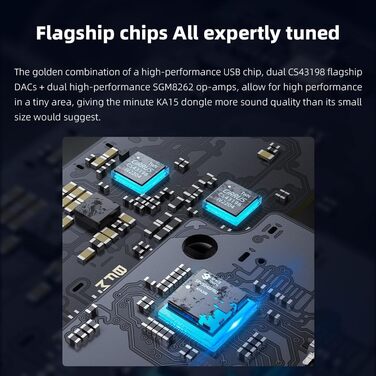 Портативний ЦАП та підсилювач навушників FiiO KA15 (чорний)