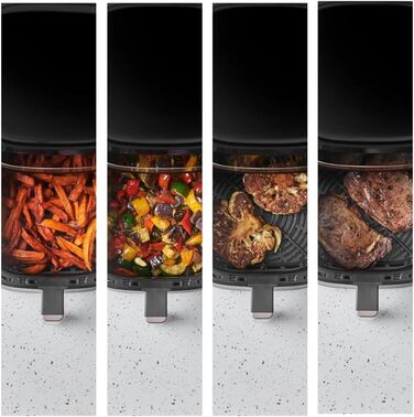 Russell Hobbs Rapid Air Fryer 4.3L - Quiet & Compact Air Fryer with 9 Programs, Touchscreen, Grill, Bake & Fry