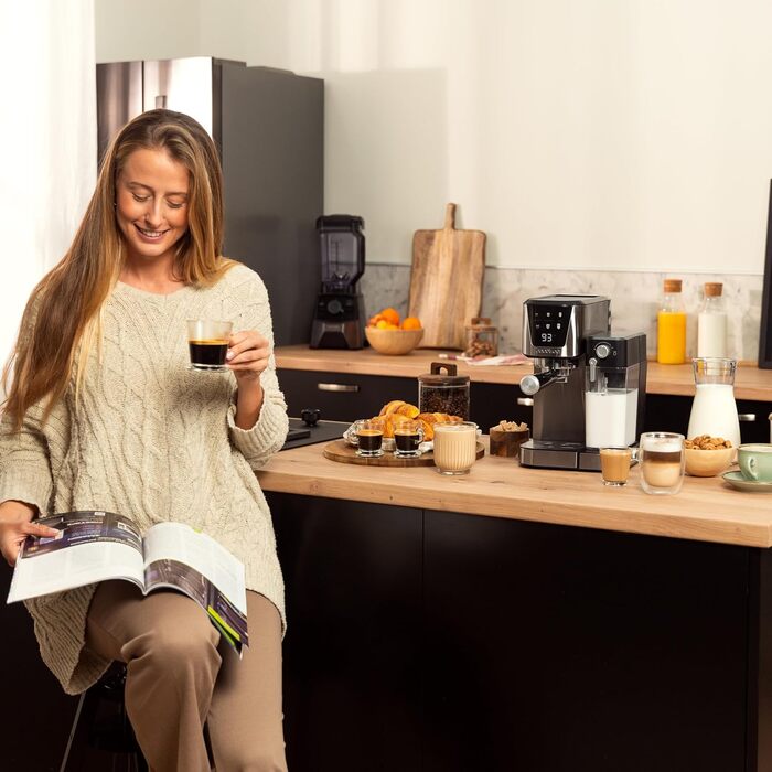 Кавомашина Cecotec Power Espresso 20 Cream: 20 Bar, Thermoblock, для еспресо, капучино, лате, з молочним контейнером 700мл