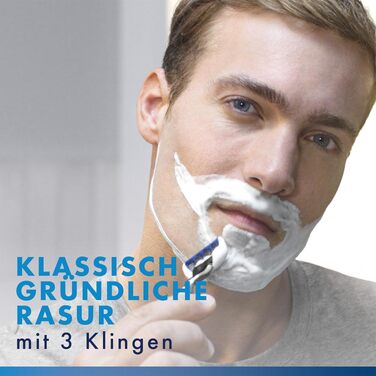 Смінні леза для чоловічих бритв Gillette Mach 3, 20 шт, сині