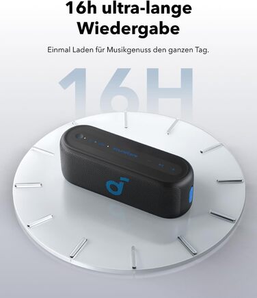 Soundcore Select 2S: Портативна Bluetooth-колонка з 20W стерео, BassUp™ та IPX7 захистом, 16 годин роботи, чорна