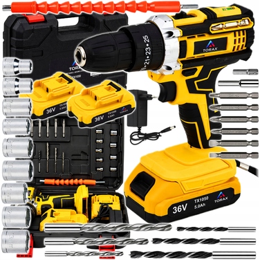 Акумуляторна шурупокрут TORAX 36 V TX1050