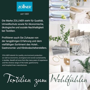 ZOLLNER 10-Piece Dishcloth Set, 50x100 cm, Cotton, Blue Checkered
