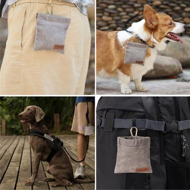 Фрі-лідер сумка для ласощів для собак з автоматичним закриттям, маленька сумка для корму для дресирування собак, сумка для цуценят з карабіном