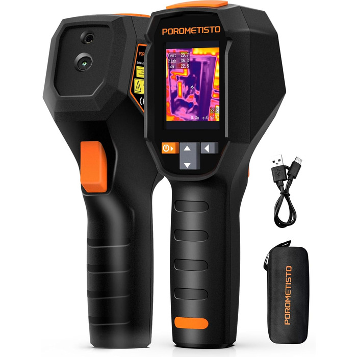 Професійна тепловізійна камера Handheld, 240 x 240, -20°C - 550°C, 15 колірних палітр, з лазерним покажчиком, для HVAC та інспекції будівель