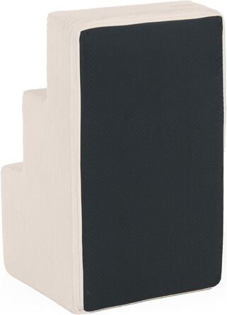 Сходинка для собак Velinda з 3 ступенями, також підходить для котів. Допомагає тваринам легко підніматися. Матеріал: піна, колір: кремовий (Cord)