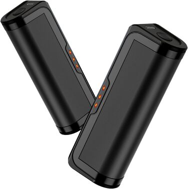 Jonwall Електричні кишенькові грілки для рук 2 шт., USB-зарядка, 3 рівні нагріву, для кемпінгу, гольфу, теплий подарунок, чорний