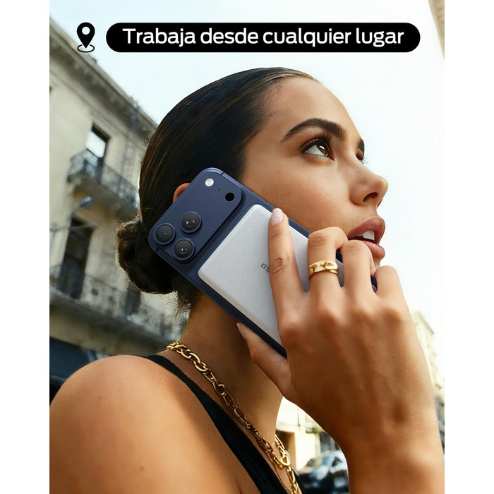 Power Bank Magsafe 5000mAh Slim (Білий перламутр) - Бездротовий магнітний акумулятор для iPhone та Samsung
