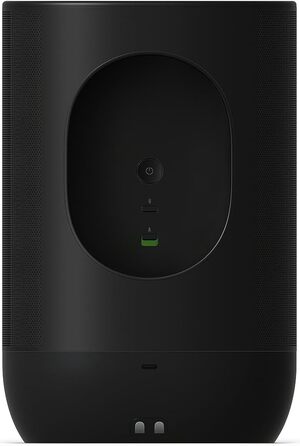 Sonos Move 2: Портативна бездротова колонка Wi-Fi/Bluetooth, чорна. До 24 год роботи, зарядка без дротів, сумісність з Alexa