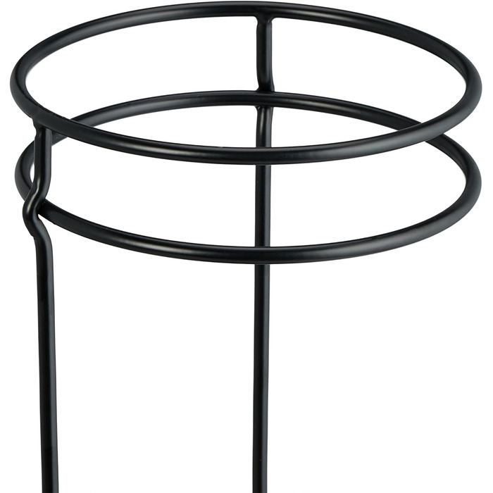 Стійка для парасоль - Relaxdays, металева, кругла, чорна, 52,5 x 16 см