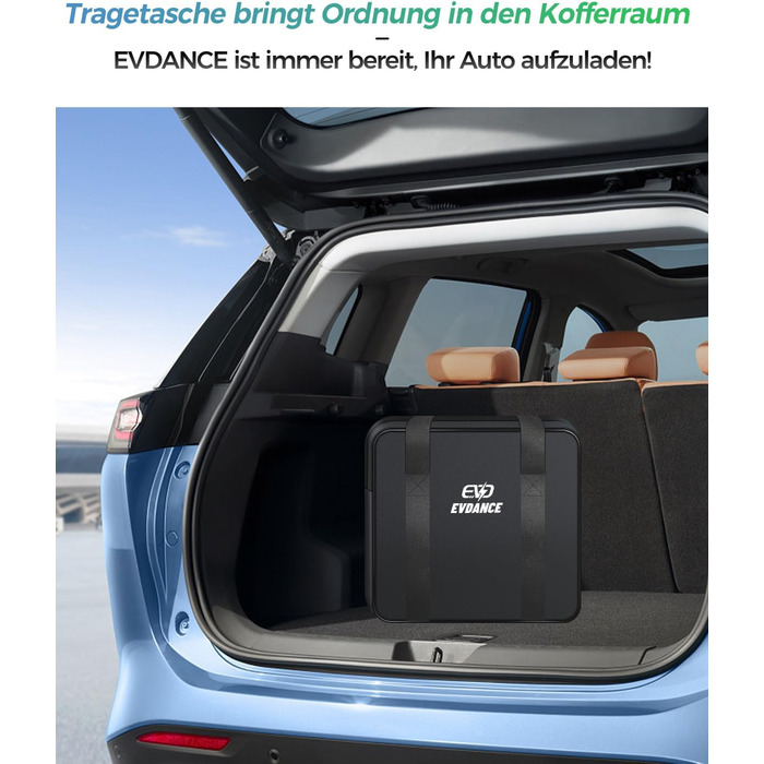 Кабель для зарядки електромобіля Type 2 Schuko, 3.68kW, 6.1м, 6-16A (чорний)