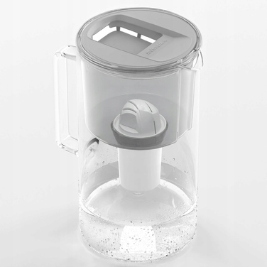 Скляний фільтр-кувшин Wessper D2 BOROSILICATE 3л, сірий + 3 фільтри